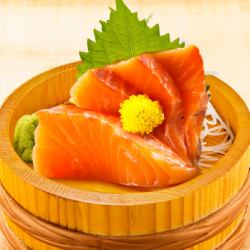 salmon sashimi
