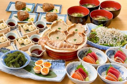 ★海鲜盛宴矶丸套餐★【鱿鱼小藏套餐】+90分钟畅饮◆3800日元（含税）