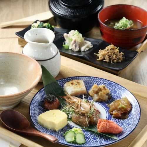８種の貝出汁茶漬け定食