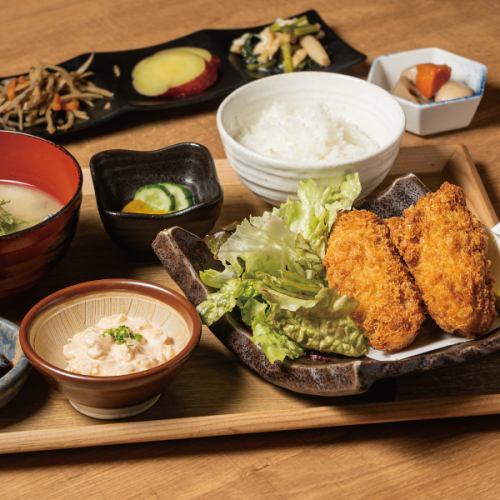 カキフライ定食