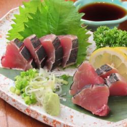 Broiled bonito sashimi