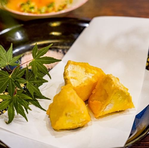 Camembert cheese tempura