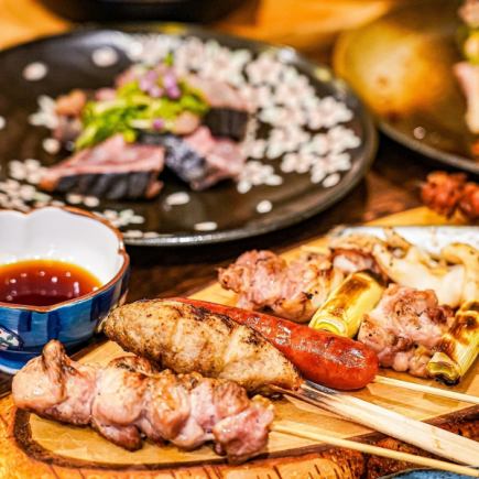 Fresh fish grilled over straw, Miyazaki chicken dishes, yakitori, etc.! "Oda-chan Satisfaction Course" 8 dishes + (120 minutes all-you-can-drink) 5,000 yen
