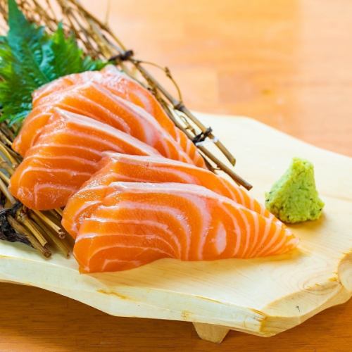 Toro salmon sashimi