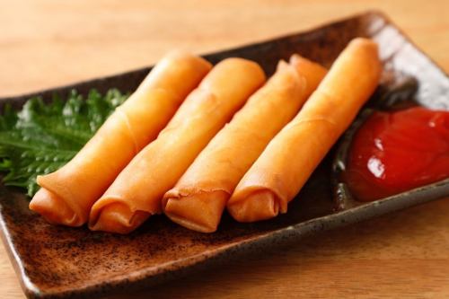 Cheese stick spring rolls