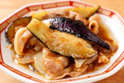 Stir-fried eggplant miso