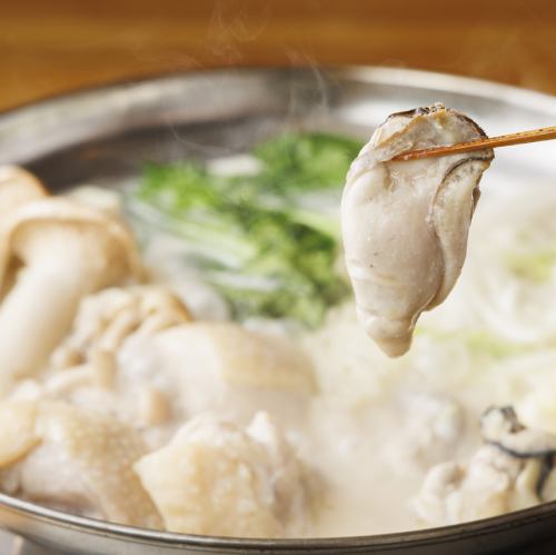 広島カキと鶏の豆乳鍋（１人前）