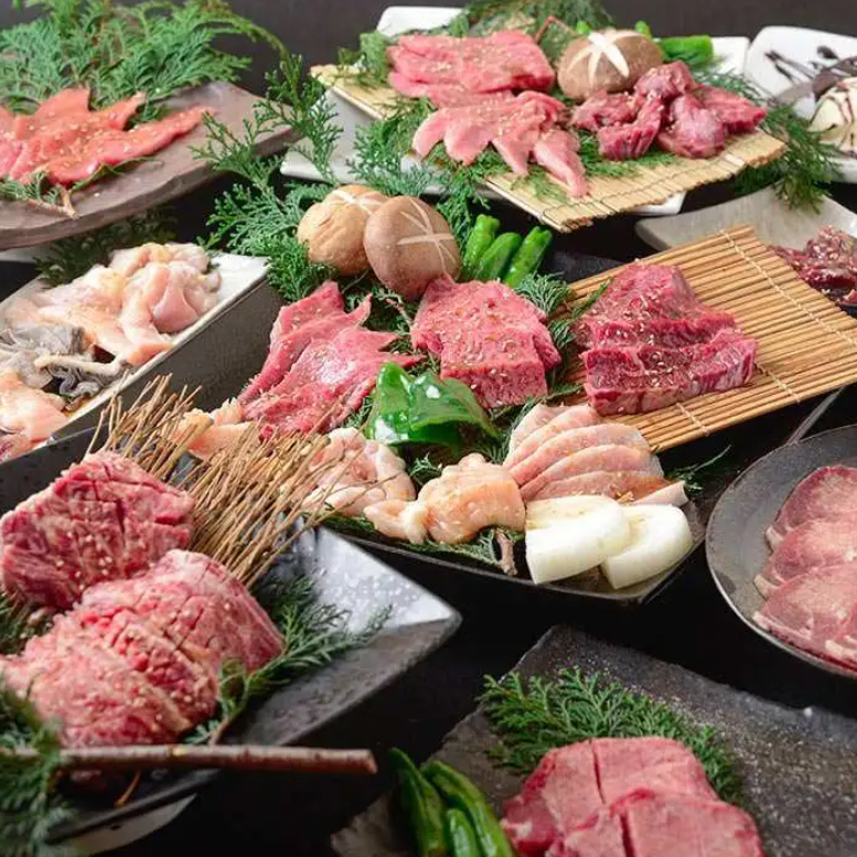 Enjoy all-you-can-eat and drink carefully selected Kuroge Wagyu beef and domestic beef!!