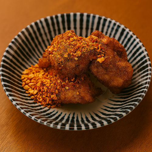 唐揚げ毛沢東スパイスがけ