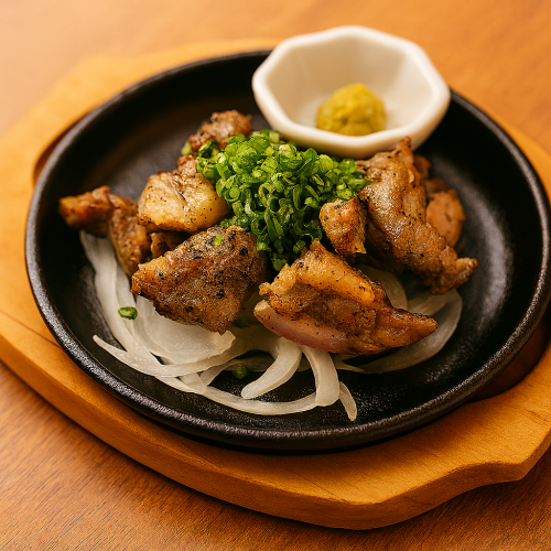 百日鶏のもも肉炙り焼き