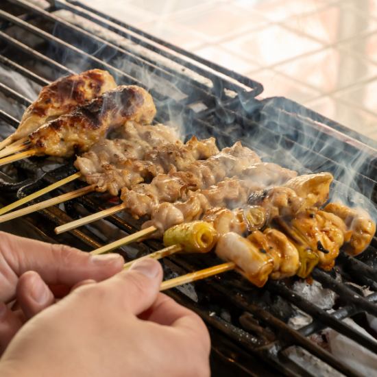 ◆安心・安全！国産鶏肉や旬野菜の串焼きが自慢のお店
