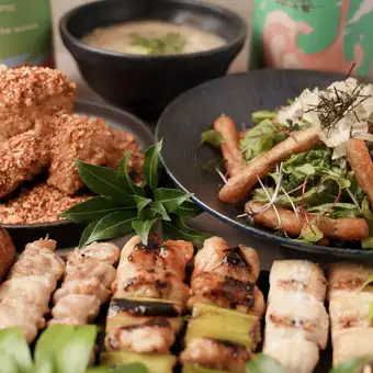 【にはとりやのお手軽焼鳥コース】◆ 全9品4500円 飲み放題付き