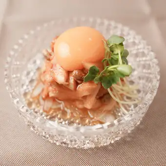 赤鶏卵の濃厚鶏ゆっけ