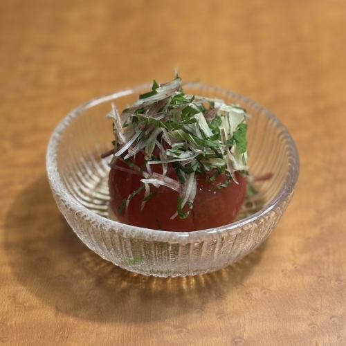 丸ごとトマトのお浸し