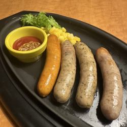 生ソーセージのグリル盛り合わせ