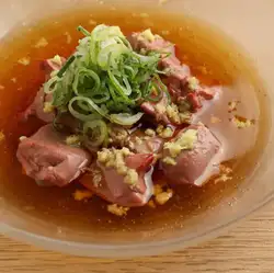 絶品鶏刺身!低温調理の白レバー