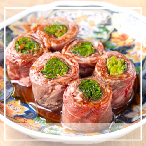 我們的特色菜:韭菜裹裡肌肉