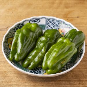 Raw bell peppers with miso paste