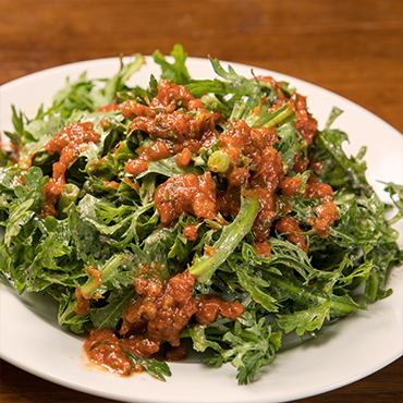 春菊&パクチーサラダ ~自家製胡麻ドレッシング~ (フル)