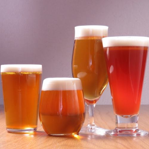 クラフト生ビール６種類、水曜日はビアフェスでビールがお得に。