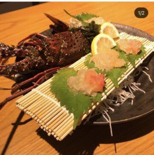 Ikizukuri of spiny lobster * Reservation required 2 days in advance