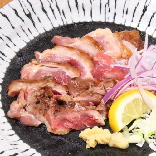 日本一高級な鴨。河内鴨のもも肉の網焼き