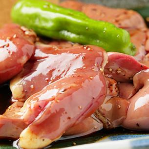 地鶏白肝たれ焼き