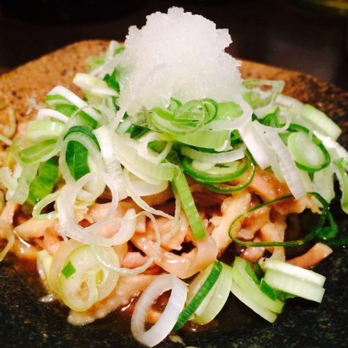 とり皮ねぎポン酢
