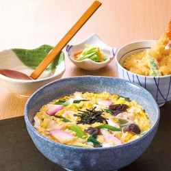 Gomoku Kishimen and Tempura Mini Bowl