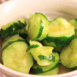 chopped cucumber