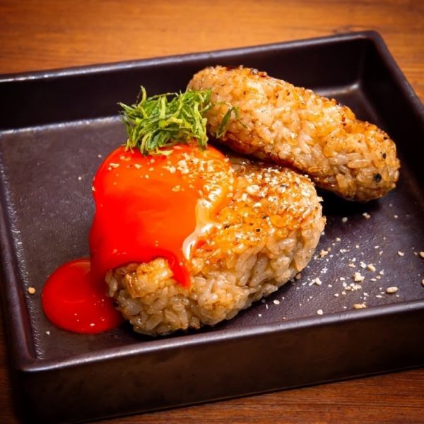 こだわりの卵【蘭王】がベストマッチ♪〆にぜひ食べて欲しい♪『究極の焼きおにぎり』