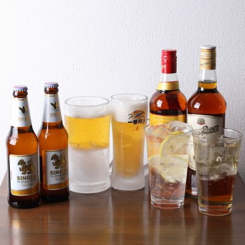 【タイの王道】シンハービールほか各国の銘柄をご用意