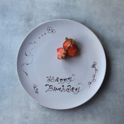 記念日プレートもご用意♪