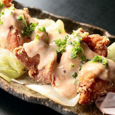 Fried chicken from Okayama prefecture Homemade bonito mayonnaise sauce