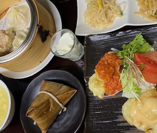 エビチリ、エビマヨ、点心よくばりランチ