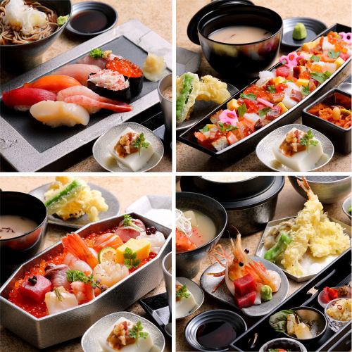 Enjoy fresh sashimi.
