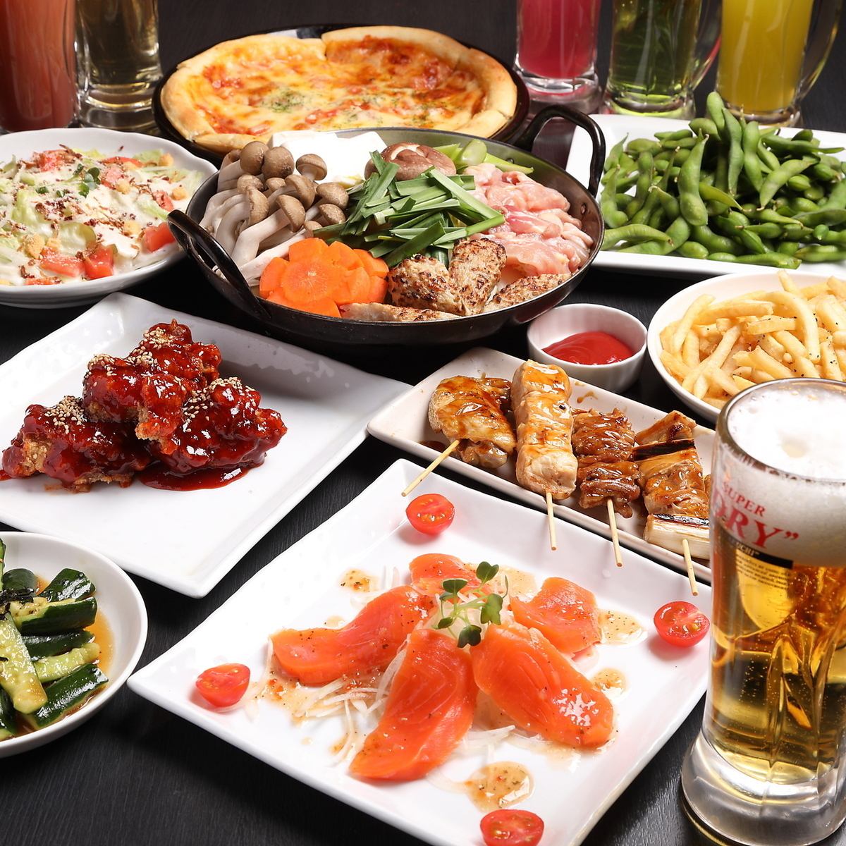 3000円（税込）～飲み放題付きのコースをご用意しております！