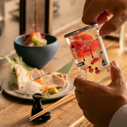 Very popular! [Private room guaranteed plan with 90 minutes of all-you-can-drink] Sake, 5 appetizers and noodles course