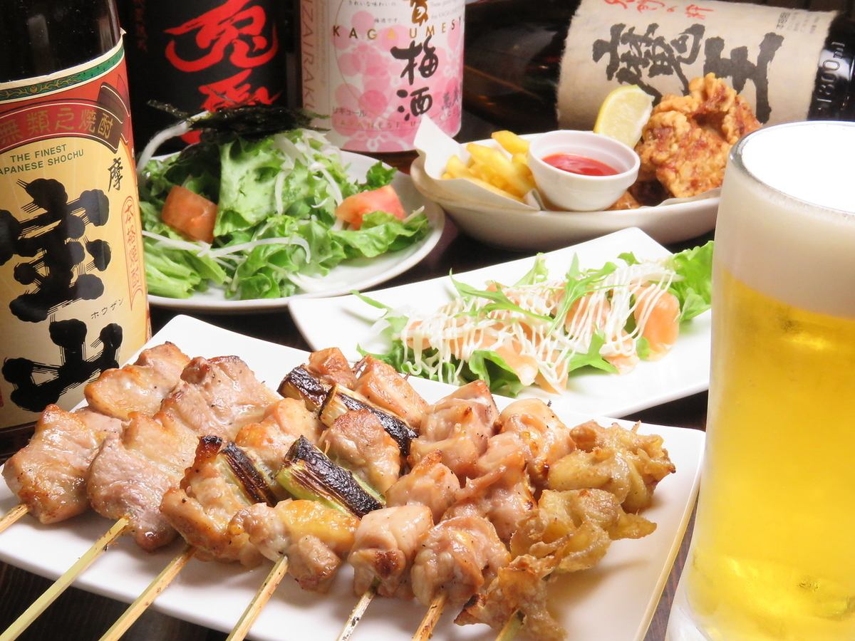 Full of special dishes such as our proud skewers! 120 minutes all-you-can-drink course 3850 yen (tax included) ~ available!