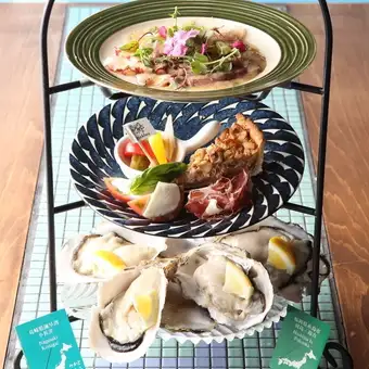 歓送迎会に♪全10品+3チップドリンク豪華前菜タワー・ピザ・牛ステーキ・パスタ・デザート付き☆
