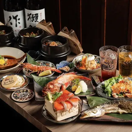 【人気No 1★2時間飲み放題&無限もつ煮】こだわりの原始焼き、釜飯を楽しむ『極み炉端コース』