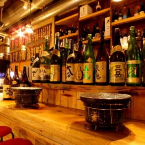 全国各地から仕入れた日本酒もずらーっとご用意！