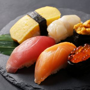 Assorted sushi