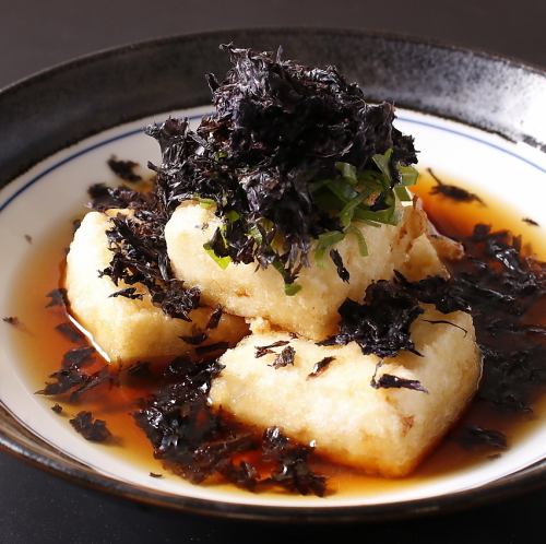 Deep-fried tofu with rock seaweed