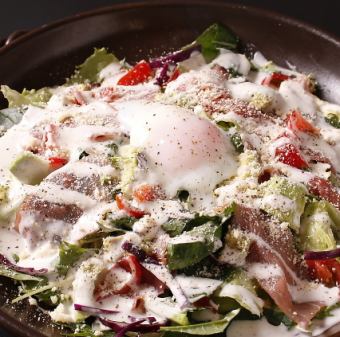 Uncured Ham and Avocado Caesar Salad