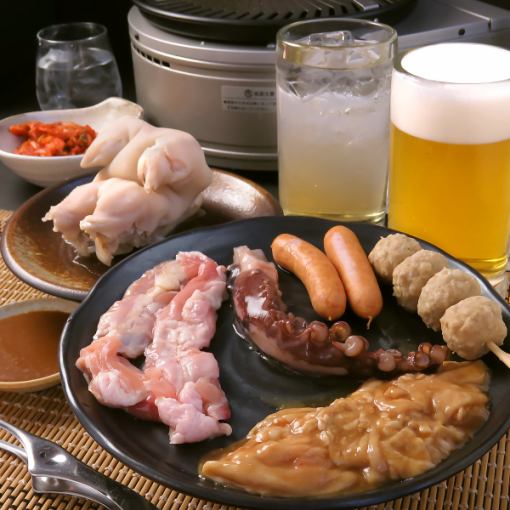 【ネット予約限定コース】1人飲みに最適◎　1人焼き物コース　※飲み放題付き！