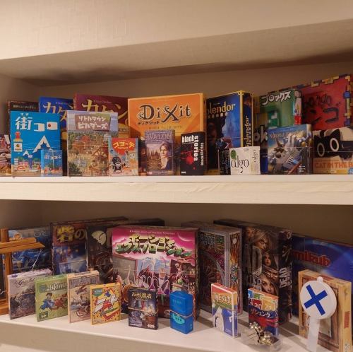 豊富なボードゲームでパーティを！