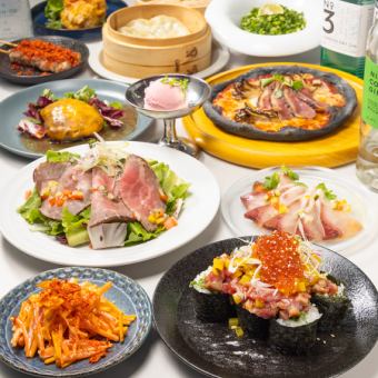 【團體推薦！ 】2小時無限暢飲★盡情享用！ 【宴會全套餐】5,500日圓（含稅）