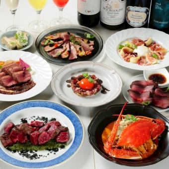 ぱとぱとのこだわりを感じられる《贅沢コース》税込5000円