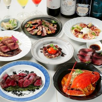 ぱとぱとのこだわりを感じられる《贅沢コース》税込5000円